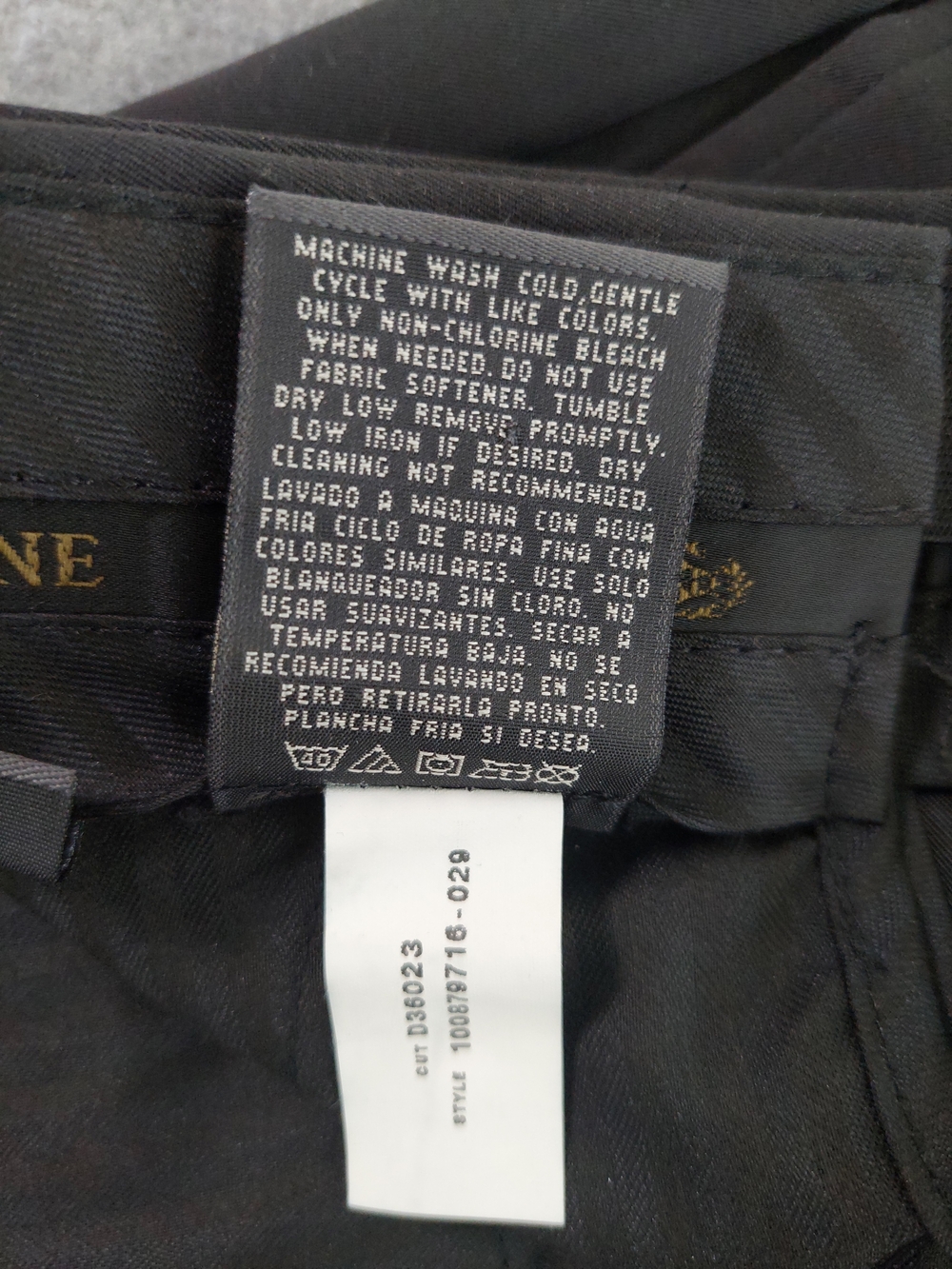 NWT Savane Comfort Plus Pleated Dress Pants Black Microfiber 36x29 Cuffed - Picture 11 of 13